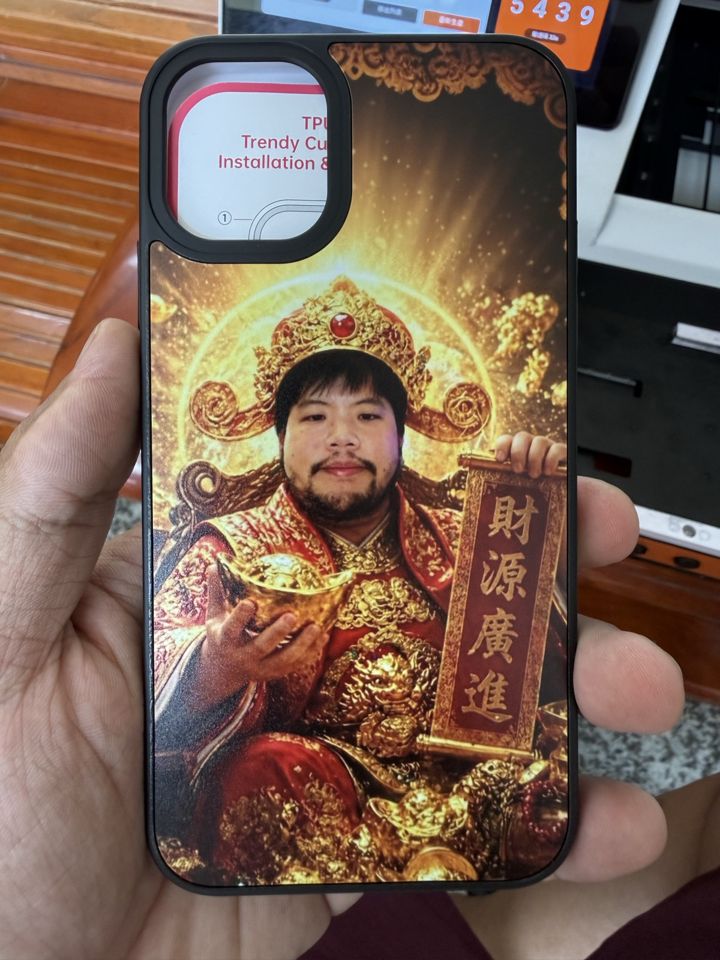 趣味財神手機殼